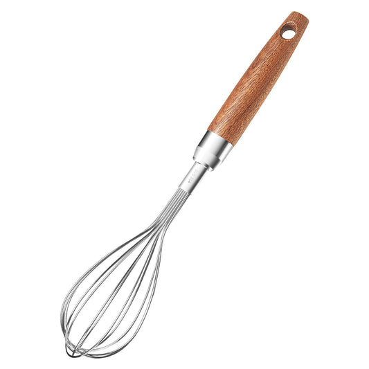 Whisk for Cooking,Stainless Steel Wire Wooden Handle