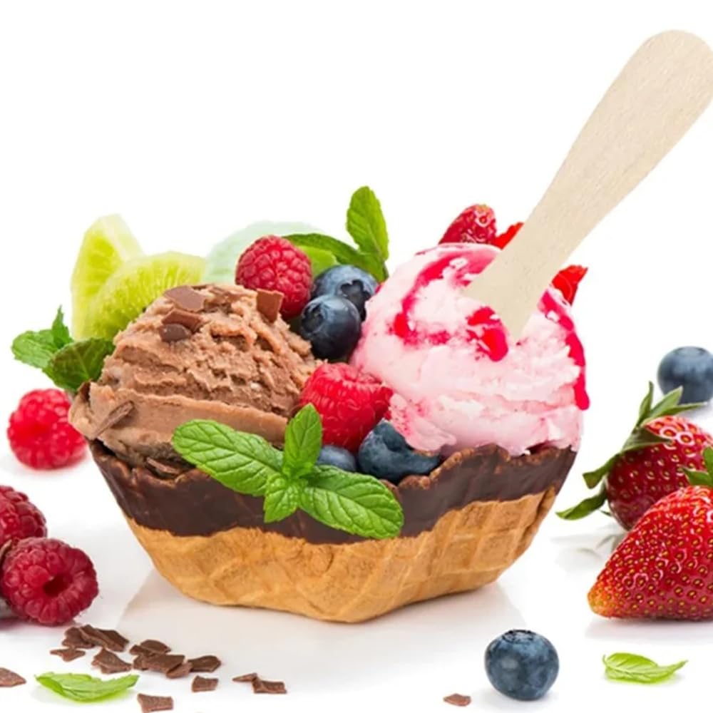 1000 Pcs mini wooden spoons 4-inch length,natural birch wood biodegradable