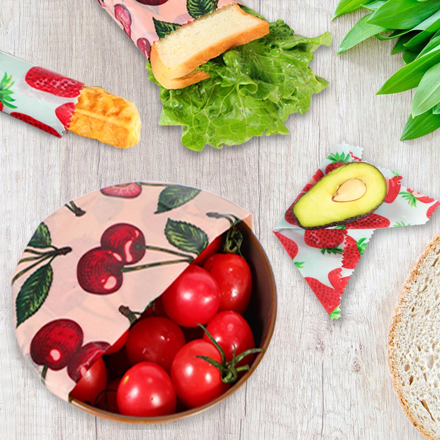 Reusable Beeswax Wrap, 11 Pack Eco-Friendly Beeswax Wraps For Food, Organic