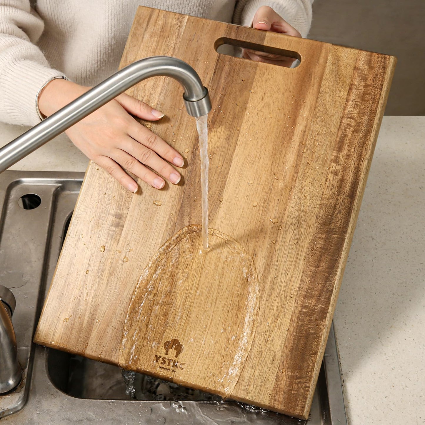 Wood Cutting Boards Set of 3 PCS for Kitchen,