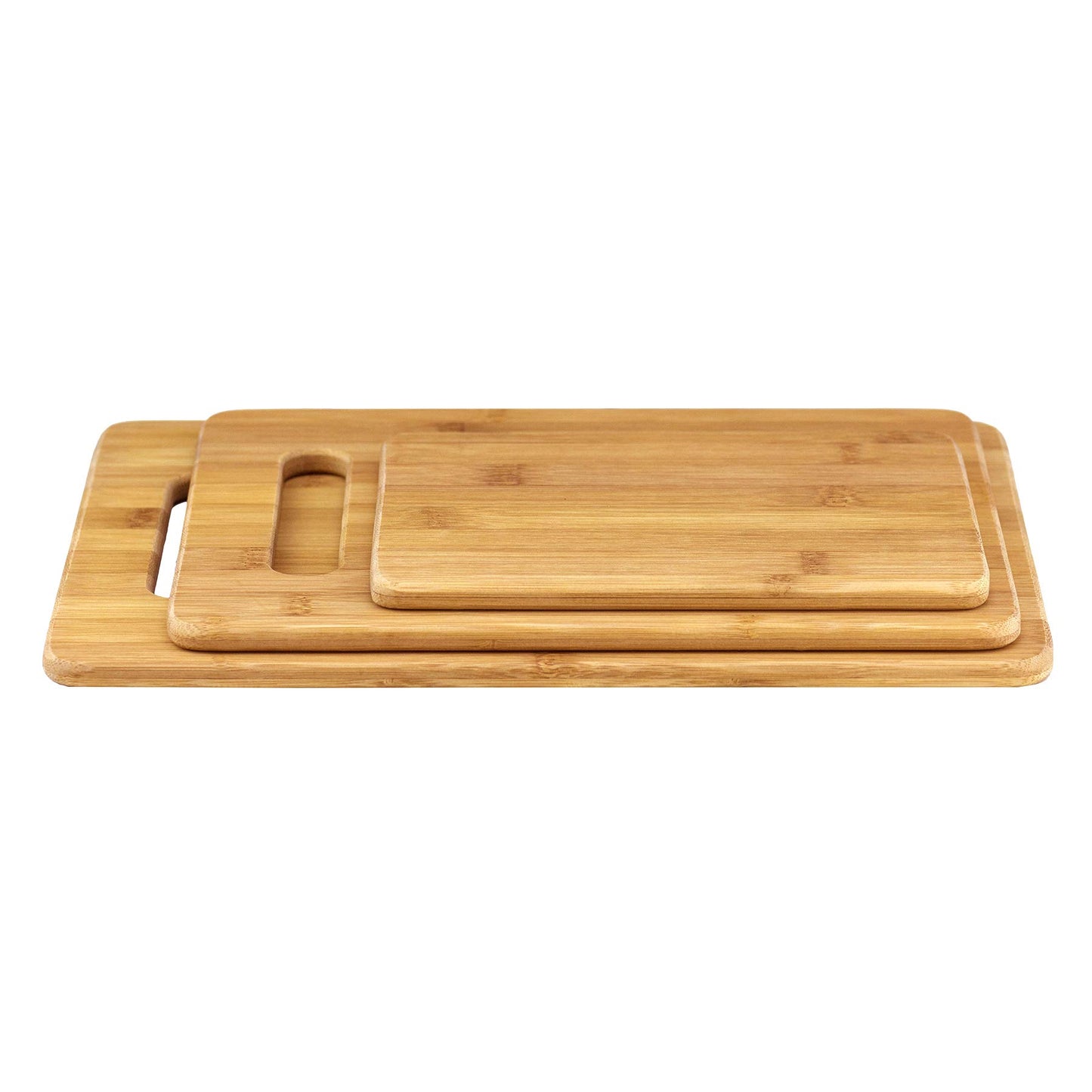 Totally Bamboo 3-Piece Bamboo Cutting Board Set – Reversible Kitchen for Chopping,