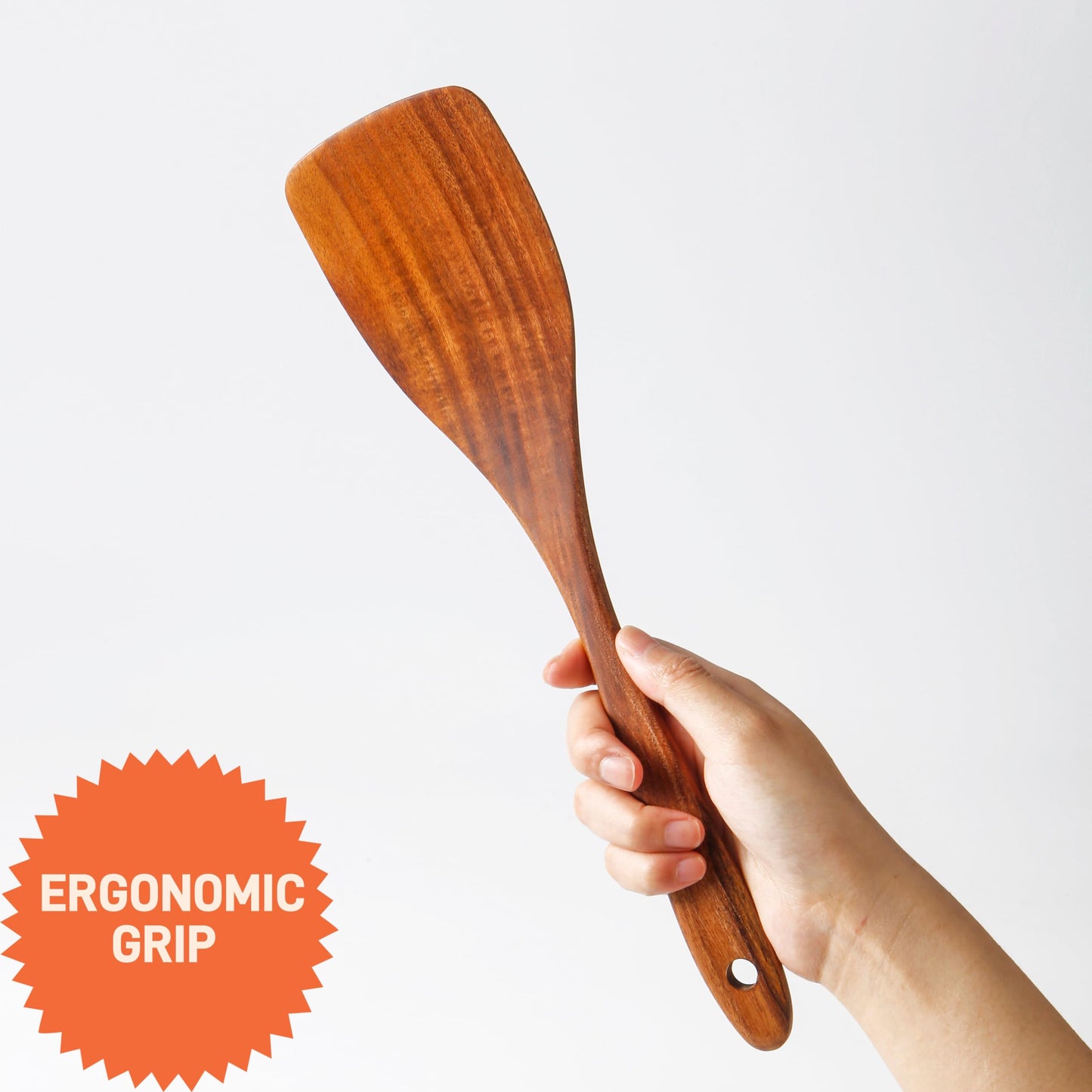 Yhendelion 5 Piece Wooden Spoons for Cooking - Natural Finish Wooden