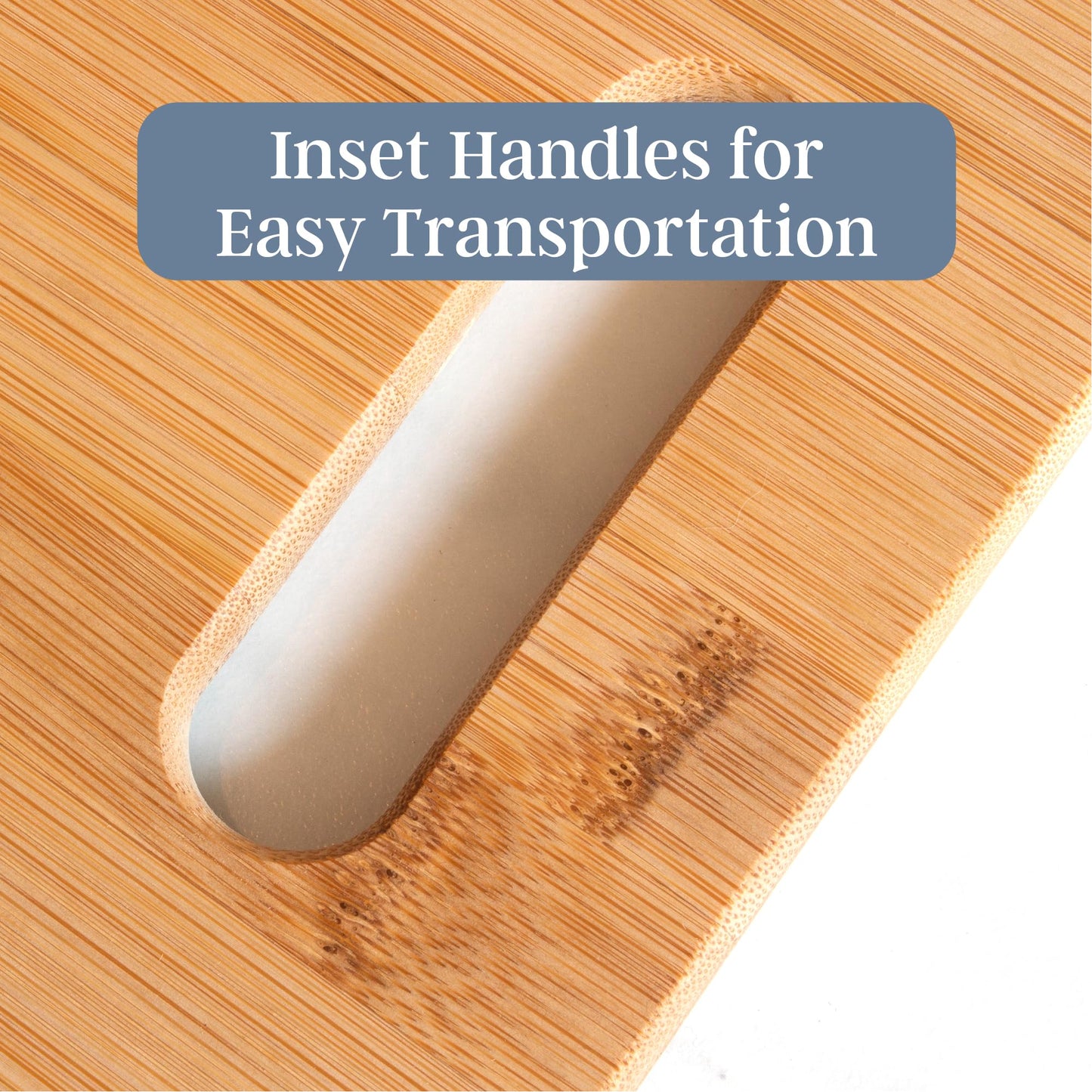 Totally Bamboo 3-Piece Bamboo Cutting Board Set – Reversible Kitchen for Chopping,