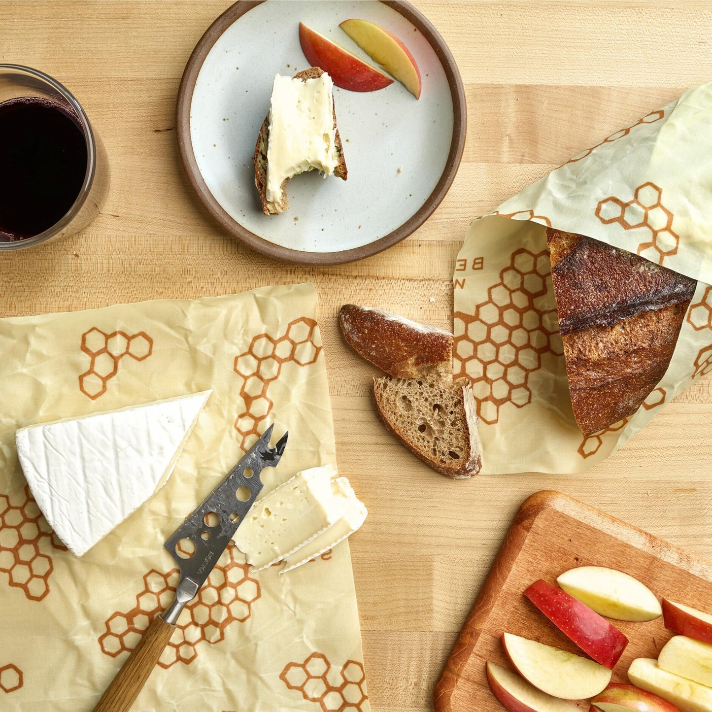 Bee's Wrap Beeswax Wraps for Food - Made in USA Reusable